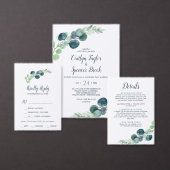 Lush Greenery & Eucalyptus Simple RSVP-kaart RSVP Kaartje (Personaliseer de collectie van deze zelfstandige maker.)
