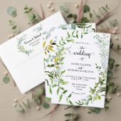 Elegant Greenery Wedding Ceremony Programme Programmakaart (Personaliseer deze collectie van deze onafhankelijke maker. Test)