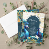 Rsvp Premium Pauwenveren Trouw  (Personaliseer deze collectie van deze onafhankelijke maker. Test)