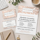 Minimal Rose Gold Consultant Visitekaartje