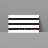 Modern en Minimal Red Lips Beauty Visitekaartje