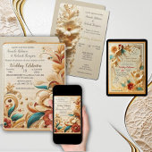 Chique, elegante crèmes & lederen bloem textuur lo bad handdoek