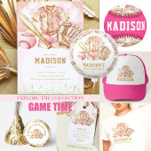 Honkbal Luxe Verjaardag Roos & Goud T-shirt