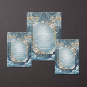 Luxe Crystal Kroonluchter bloemenbruiloft Informatiekaartje (Personaliseer de collectie van deze zelfstandige maker.)