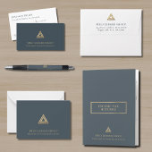 Eenvoudige professionele Logo Notitiekaartje