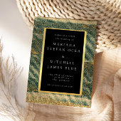 Elegant Canvas Slagen Groen en goud Visitekaartje