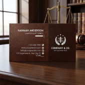 Luxury Navy Leather Look Attorney Logo Notepad   Notitieblok