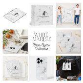 Luxe witte marmertextuur strandlaken