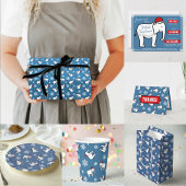 White Elephant Party Christmas (Grijs) Stropdas