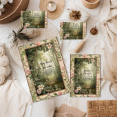 Magic Floral Forest Raffle Diapper Informatiekaartje