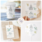 Magical Castle Schattige Dragons Kids Verjaardag Bedankjes Labels
