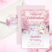 Eenhoorn Magische Viering 6e Verjaardagsfeest Papieren Bordje