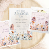 Whimsical Fairy Garden Magic Tweede verjaardag Vierkante Sticker