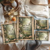 Magical Floral Forest Raffle Diapper Informatiekaartje