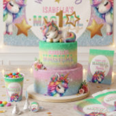 Glitter regenboog eenhoorn magisch  kussen