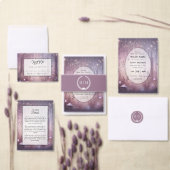 Magische Lavendel Sprookjesachtige Verlichtingsbru Kaart (Personaliseer de collectie van deze zelfstandige maker.)
