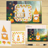 Schattigee gnoom en mooie herfstbladeren sherpa deken