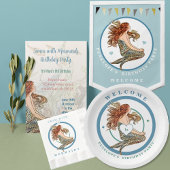 Op grond van de Birthday Party of the Zee Invitati Kaart