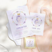 Magical Unicorn Princess | Geboortdag Dank u wel Briefkaart