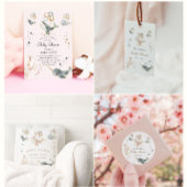 Magische walvissen en sterren Virtual Baby shower Kaart