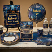 Wizards & Witches Birthday Magical Wizardry Party Kaart