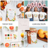 Tropical Citrus Vrijgezellenfeest Dank u Ronde Sticker