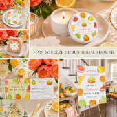 Ze Heeft Haar Hoofdliefde Citrus Bruiloftsborrel Kaart