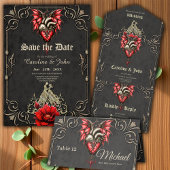 Majestueus hart, een gotische Romance All In One Uitnodiging