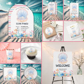 Majestueuze parel onder het Zeeen Baby shower Informatiekaartje