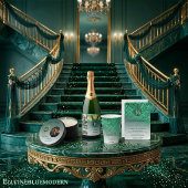 Groen Glitter-nummer 16, 16-jarige zweet Feesthoedjes