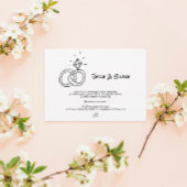 Doodle Illustraties Trouwen in zwart-wit Gastenboek