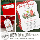 Making Spirits Bright Custom Holiday Likeurfles Etiket