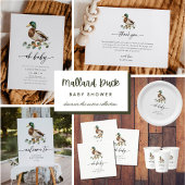 Rustic Little Duckling Mallard Duck Bedankt Bedankdoosjes