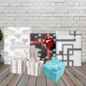 Red Arrows Deer Beren en Clouds Patroon Tissuepapier