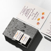 Maple verlaat Herfst Baby shower T-shirt