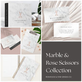 Marble Roos Gold Scissors | Salon Gift Certificate