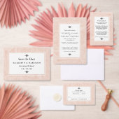 Gemarmerd Roos Elegant Vintage Wedding Servetten (Personaliseer de collectie van deze zelfstandige maker.)