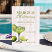Margs & Matrimony Margarita Bar Sign Poster