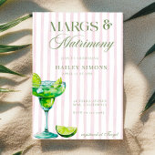 Margs & Matrimony Lime Margarita Bridal Shower Papieren Bordje