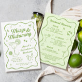 Margs en Huwelijk Bachelorette Kartonnen Onderzetters