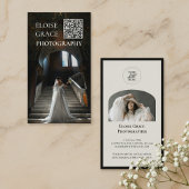 Redactioneel Script QR-code en Photo Professional Visitekaartje