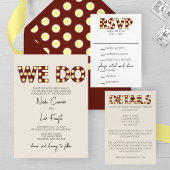 Marquee Lights 'We Do' Uitnodiging voor bruiloft