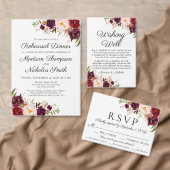 Marsala Pink Floral Sparkler verzendt Poster voor  (Personaliseer de collectie van deze zelfstandige maker.)