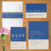 Marseille bleu chique bruiloft gunst of voor envel ronde sticker