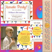 Martial Arts Karate Kinder 8e Verjaardagsfeest Kaart