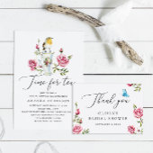 Roos & Vlinder Vrijgezellenfeest | Floral Tea Part Ronde Sticker