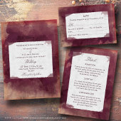 Bourgondische rode wijn Waterverf Herfst herfstbru Save The Date