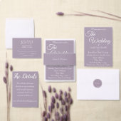 Mauve Eenvoudige Hart Krans Monogram Trouwen Servet (Personaliseer de collectie van deze zelfstandige maker.)