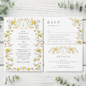 Elegante Waterverf weide Wildflower bruiloft foto Save The Date (Personaliseer de collectie van deze zelfstandige maker.)