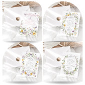Vlinder Baby shower Wildflower Luier Raffle Informatiekaartje